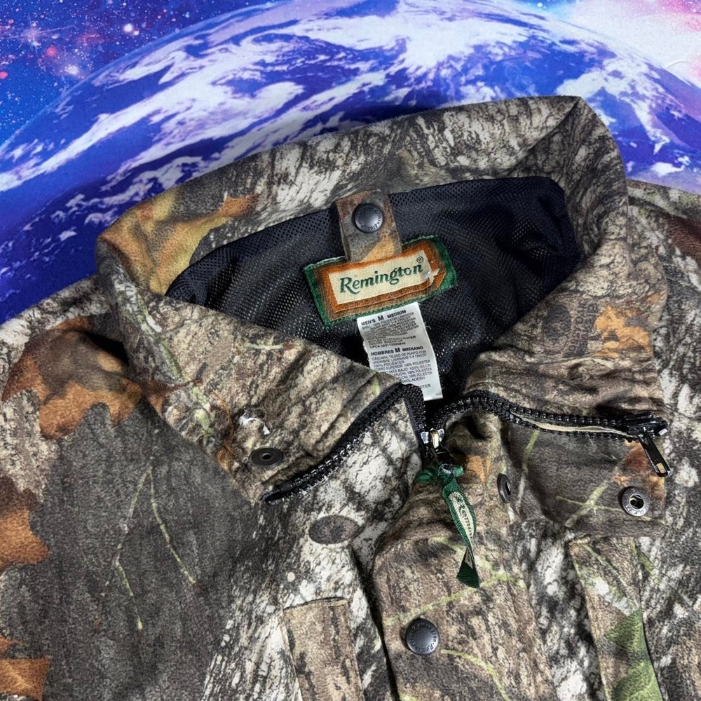 Vintage Remington Hunting Jacket Mossy Oak Break Up Camo Mens Medium DI15740BU